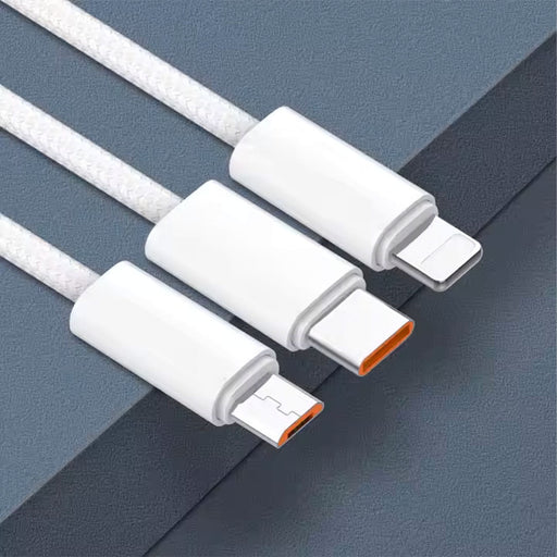 LDNIO Braided Wire 25W Fast Charging Cable Micro & IOS & Type C LDNIO