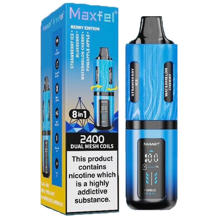 Maxfel Legend 2400 8 in 1 Disposable  Maxfel Berry Edition  