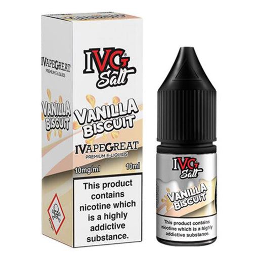 Vanilla Biscuit Nic Salt E-liquid by IVG 10ml I VG