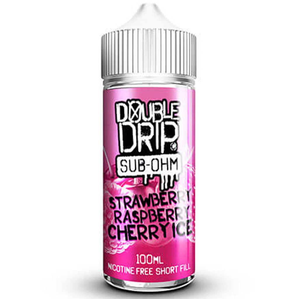 Strawberry Raspberry Cherry Ice E-Liquid by Double Drip 100ml